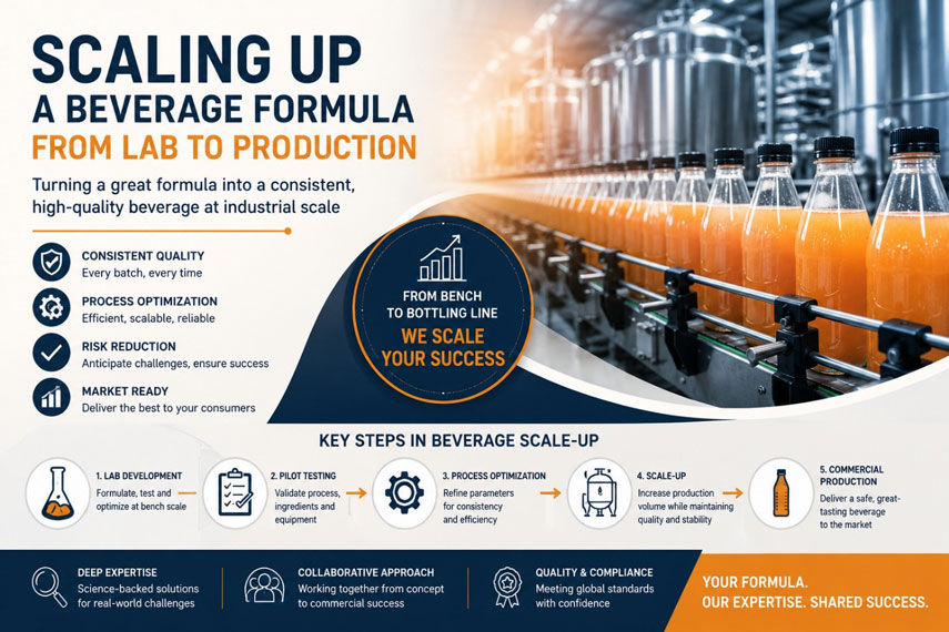 Scaling Up a Beverage Formula from Lab to Production Common Challenges