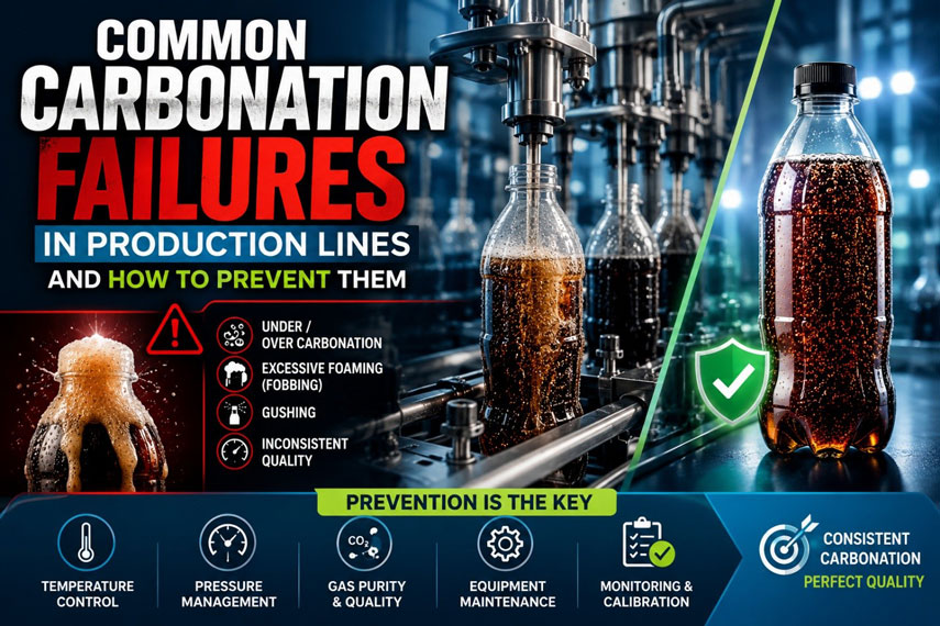 Common Carbonation Failures in Production Lines and How to Prevent Them