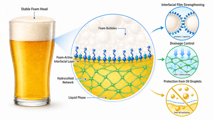How Foam Stabilizers Work in Non-Alcoholic Malt Beverages